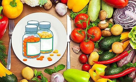 Вітаміни в продуктах для підвищення потенції
